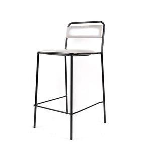 เก้าอี้บาร์หลายสีเก้าอี้บาร์ร้านอาหารและคลับเก้าอี้หนัง PU สไตล์โมเดิร์นเฟอร์นิเจอร์อุตสาหกรรม - Product Image 3