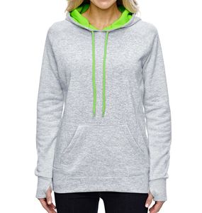 Sweat-shirt à capuche pour femme en coton et polyester de haute qualité, impression personnalisée, broderie, vente en gros OEM - Product Image 3
