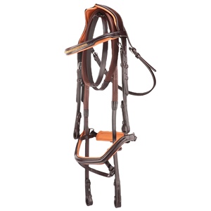 บังเหียนม้าหนังวัวเทียมอเนกประสงค์ผลิตภัณฑ์สำหรับขี่ม้าจมูกแฟลช - Product Image 1