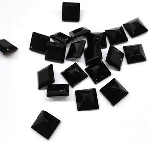 3mm naturel noir spinelle princesse coupe pierre précieuse en vrac prix de gros boutique en ligne du fabricant pierres pour la fabrication de nouveaux bijoux - Product Image 1