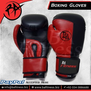 ถุงมือชกมวยหนังต่อสู้ของจริงพร้อมตะขอและห่วงปิดโลโก้ออกแบบได้ตามต้องการ - Product Image 6