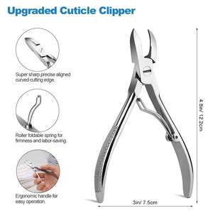 Cortaúñas profesional para uñas encarnadas gruesas y duras Cortaúñas de acero afilado Uso de cutículas en los dedos Pies Sostenibles - Product Image 2