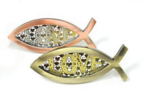 แผ่นโลหะ ichthus ความรัก - Product Image 2