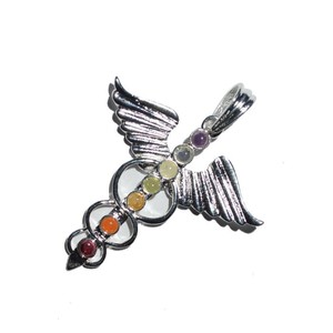 Pendentif aigle Chakra en laiton, offre spéciale, accessoire en vogue - Product Image 1
