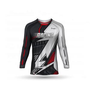 Maillots de course imprimés de chemises de course Pit Crew de course de sublimation bon marché à col en O personnalisés pour un style maximal - Product Image 1