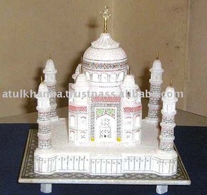 Plato de mármol modelo Taj Mahal, regalo de San Valentín - Product Image 1