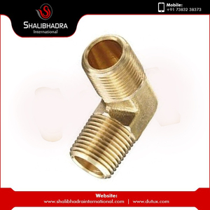 Raccord de tuyau mâle coudé en laiton de haute qualité différentes tailles techniques de coulée à 90 degrés emballage en plastique cuivre PP-Boxed - Product Image 2