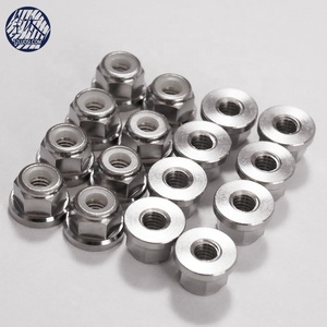 <span class=keywords><strong>DIN6926</strong></span> Gr2 Gr5 M4 M5 M6 Titanium <span class=keywords><strong>Hex</strong></span> Mặt Bích Nylon Insert Khóa Các Loại Hạt - Product Image 4