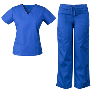 Wholesale high quality hospital scrub suit short sleeve stretch jogger medical scrubs uniform nurse sets - Product Image 2