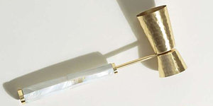 Stainless Steel Bar Wine Jigger <b>Cocktail</b> Jigger with Spoon for Customized Size Handmade Polished - Product Image 6