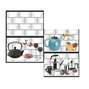 Beveled white subway tile backsplash kitchen shower marble ceramic wall tiles