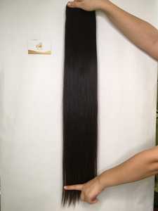 วิกผมมนุษย์สีดำธรรมชาติ,ผมถักแบบเวียดนามนุ่มลื่นทำวิกได้ง่าย - Product Image 3