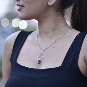 Esen-Colgante de Plata de Ley 925 con forma de lápiz, joyería con aspecto elegante y diseño clásico - Product Image 3