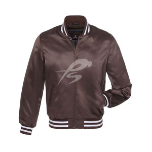 Chaqueta Varsity Personalizada para Hombre, Invierno 2026, Tallas Grandes, Ecológica, Lisa, Venta al Por Mayor, Poliéster/Algodón Satinado, Envío Rápido - Product Image 1