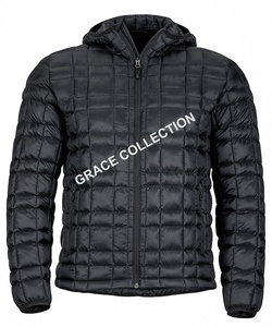 OEM Compressible Lumière Hommes Vers Le Bas Veste Capuche Fixe Puffer Bulle Chaude Veste Logo Personnalisé Stand 100% Polyester Adultes Hiver Mince Teints - Product Image 3