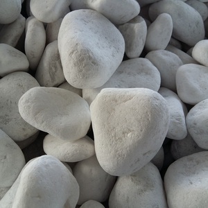 Natural de color blanco cayendo nieve blanco guijarro piedra para decoración de adoquines - Product Image 1