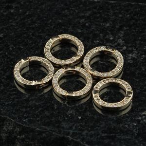 14K oro amarillo pavé diamante indio étnico Finding - Product Image 4