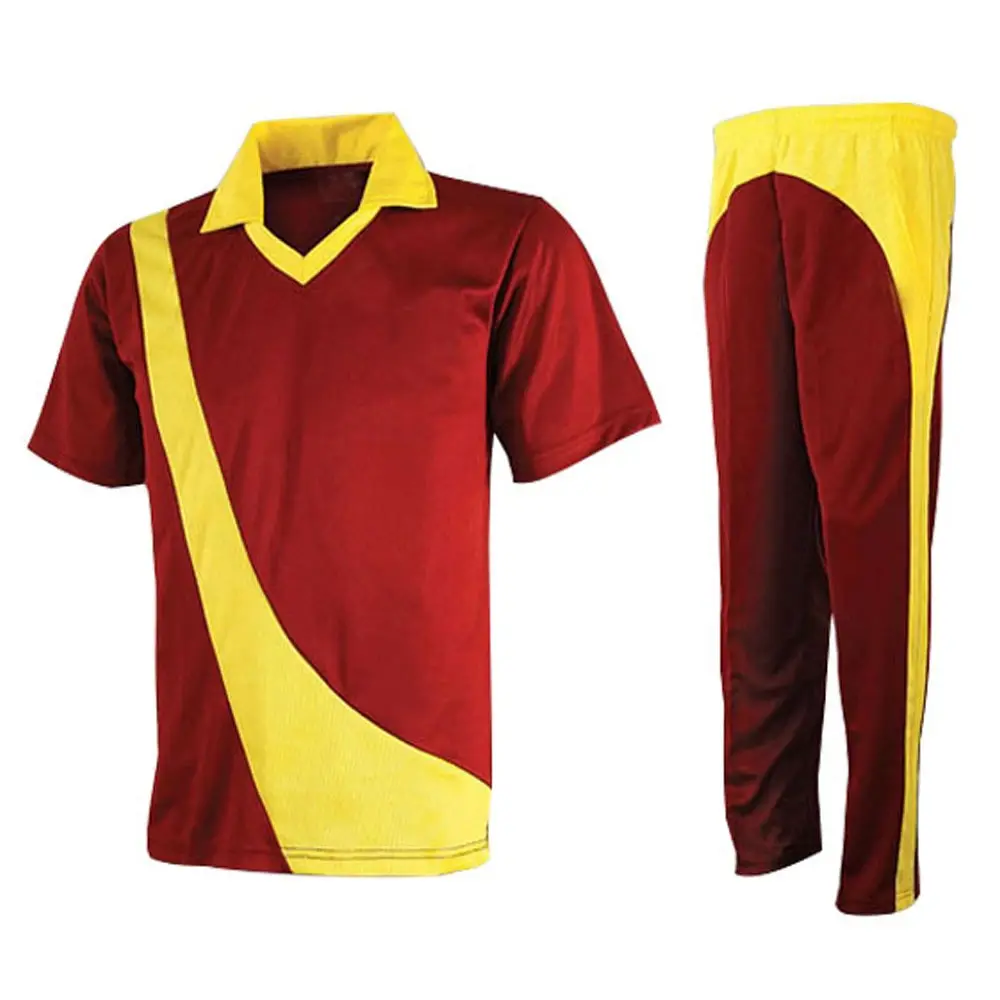 2023 all'ingrosso miglior prezzo Design personalizzato maglie da Cricket uniformi sublimazione stampa di alta qualità nuovo Design ragazzi Cricket Unifom