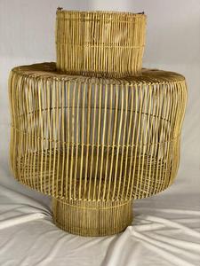 โคมไฟระย้าหวายสานจากไม้ไผ่สานธรรมชาติทำด้วยมือสำหรับกลางแจ้งห้องนั่งเล่นโรงแรม - Product Image 2