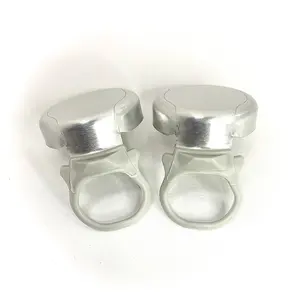 Aluminum Ring Gray Bottle caps 26mm. closures for drinking water, spirit, juice