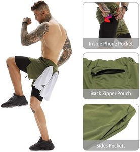New Design Men's <b>Mid</b>-length Gym Shorts Drawstring Short - Product Image 4