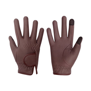 Gants d'équitation en cuir microfibre, respirants, personnalisés, écologiques, vente en gros, - Product Image 1