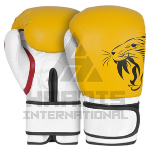 Guantes de boxeo de buena calidad Guantes de boxeo personalizados de cuero PU con logotipo personalizado - Product Image 1