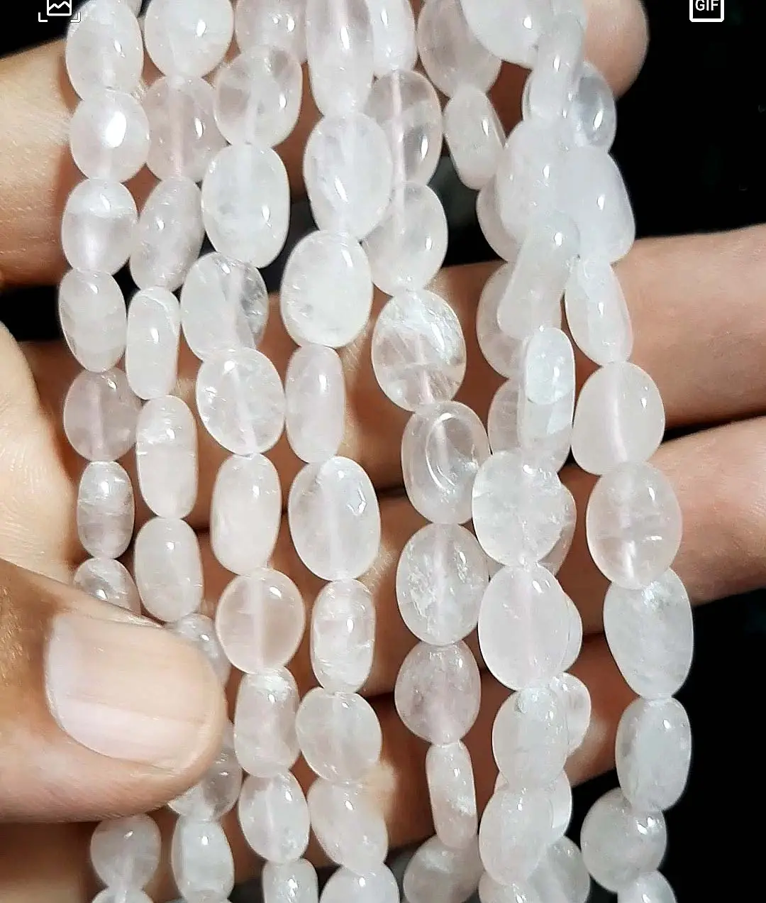 Very Nice Looking White Moonstones Oval Round Beads Gemstones For Wedding Jewelry Making Gems