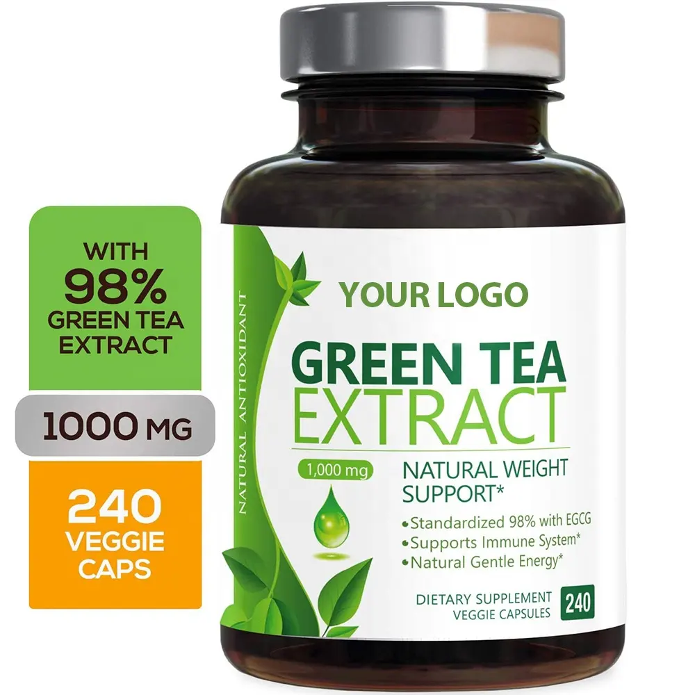 कार्बनिक Slimming गोलियाँ बिक्री के लिए स्वस्थ वजन समर्थन के लिए हरी चाय निकालने कैप्सूल गोलियाँ और कैप्सूल