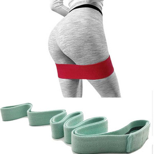 2025 Custom Loop Hip Exercise Circle Gym <b>Training</b> Pull Slim <b>Band</b> Set Long <b>Resistance</b> Cotton Print Polyester Fabric for Yoga - Product Image 1