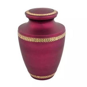 Rouge en laiton/aluminium, commémoratifs d'art gravés et torsadés pour adultes, célébration de renioles naturelles - Product Image 1