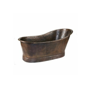 Premium Quality Hot Selling Modern Vintage Free <b>Standing</b> Copper Shined Double Slipper Bathtub - Product Image 4