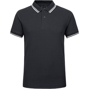 Chemises décontractées en coton pour hommes, manches courtes, unies, écologiques, séchage rapide, personnalisables, haute qualité, coupe classique, col rond, 220g - Product Image 1