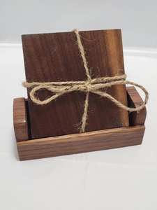 Madera Natural Sin Acabado de Forma Cuadrada con Corteza para Posavasos, Manualidades, Decoraciones Navideñas y de Boda, Pulido a Mano - Product Image 4