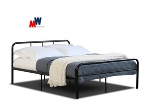 2026 Modern Design U-Bend <b>Headboard</b> Dormitory <b>Single</b> Metal Bed Frame MWF Brand at Cheap Price - Product Image 6