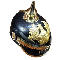 Armure en cuir Viking Spectacles Halloween Cadeau Casque Portable Antique Baden Preussen Médiéval Agate Casque en cuir Cadeau