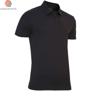 Polo de Manga Corta Negro para Hombre, Corte Regular, 100% Algodón Piqué, Tejido Informal de Color Sólido, Antiarrugas, Diseño con Botones - Product Image 5
