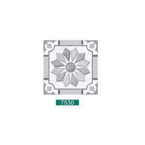 กระเบื้องปูพื้นพอร์ซเลนลายดอกไม้สีเทาหรือสีขาวตกแต่ง 40x40ซม - Product Image 1