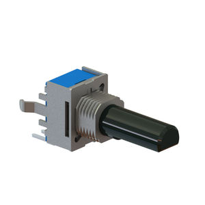 โพเทนชิโอมิเตอร์แบบหมุน9มม.,สแนปอินหุ้มฉนวนเพลาเดี่ยวแนวนอนพร้อมบูช - Product Image 1