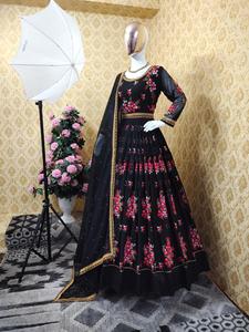 Nuevo Vestido Largo Anarkali de Diseñador Indio Pakistaní, Bordado en Georgette, Salwar Kameez para Bodas y Fiestas, Mayorista de Vestidos Salwar - Product Image 3