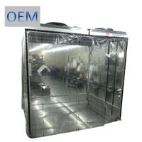 Cabine de production modulaire ACDT Classe 100 à parois souples et flux d'air, nouvelle cabine de production personnalisable pour usines de fabrication, garantie 1 an