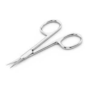 Tijeras para Cutículas de Acero Inoxidable, Curvas para Diestros, Herramientas de Manicura Duraderas y Sostenibles, Fabricante OEM - Product Image 6