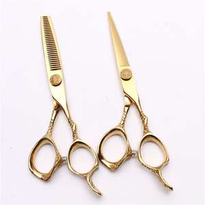 ชุดกรรไกรตัดผมใบมีดสแตนเลสด้ามจับมังกร6.5นิ้วสำหรับร้านตัดผมมืออาชีพ - Product Image 1