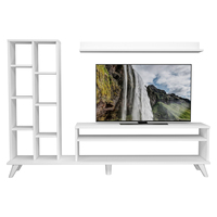 Moderner Luxus-Fernsehschrank mit Bücherregal und Schlafsofa für Wohnzimmer-Aufbewahrung