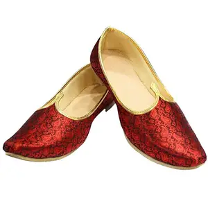 باكستان جلد أصلي للرجال أحذية Khussa الصنادل الشقق زلة | مخصصة المواد صنع أفضل الرجال Khussa