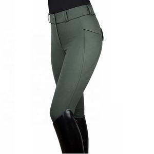 Pantalones ecuestres elásticos para mujer, ropa personalizada con agarre de asiento completo, pantalones de montar a caballo al por mayor a granel de la India - Product Image 2