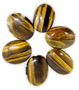 Oeil de tigre doré en gros pierre de palmier cristal de guérison poli pour la confiance abondance amour énergie méditation espace décoration - Product Image 1