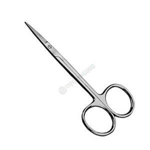 Ciseaux professionnels d'iris d'acier inoxydable Couteaux de suture incurvés TC Instruments chirurgicaux manuels - Product Image 6