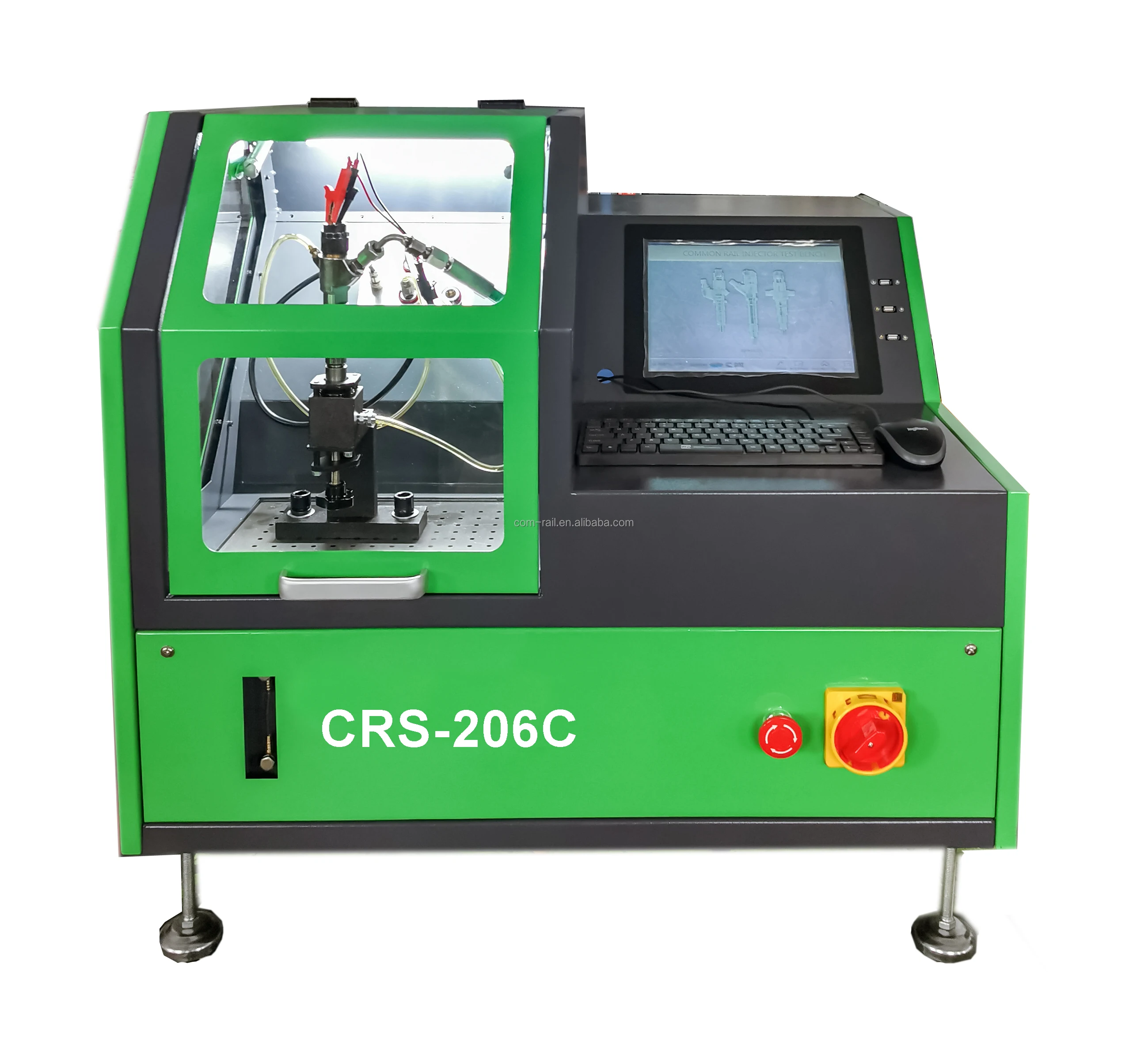 EPS205 Diesel Common Rail Injector Test Bench with The Cleaning Injectors Functions Injector Cleaner Machine CRS-206C Universal