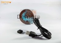 Venta al por mayor Top Trending 3D Mini USB lámpara de sal del Himalaya en forma de árbol de la vida hoja de madera personalizada para la decoración del hogar regalo de Navidad